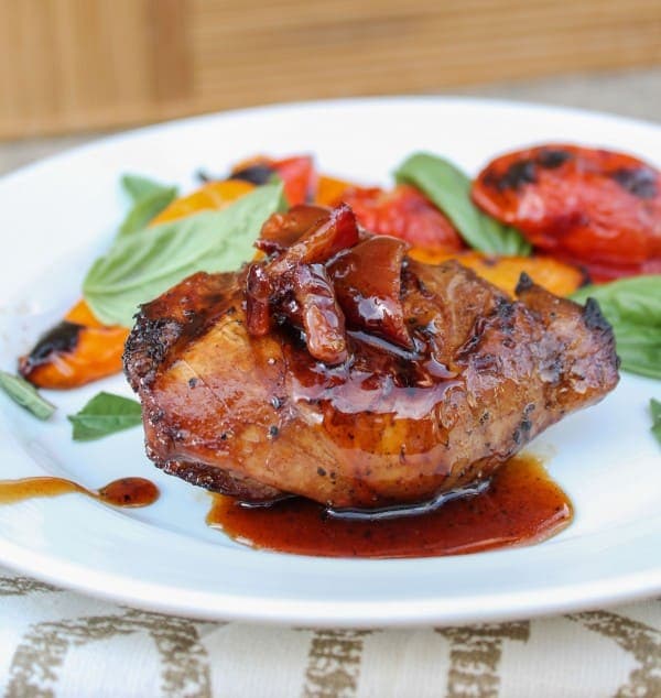 Balsamic Grilled Chicken with Spicy Honey Bacon Glaze - Image