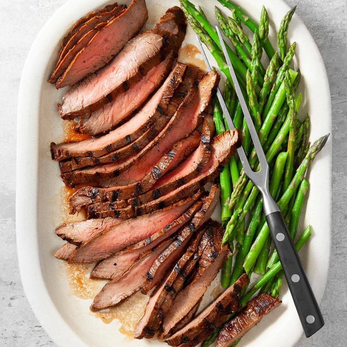Honey Soy Grilled Flank Steak - Image