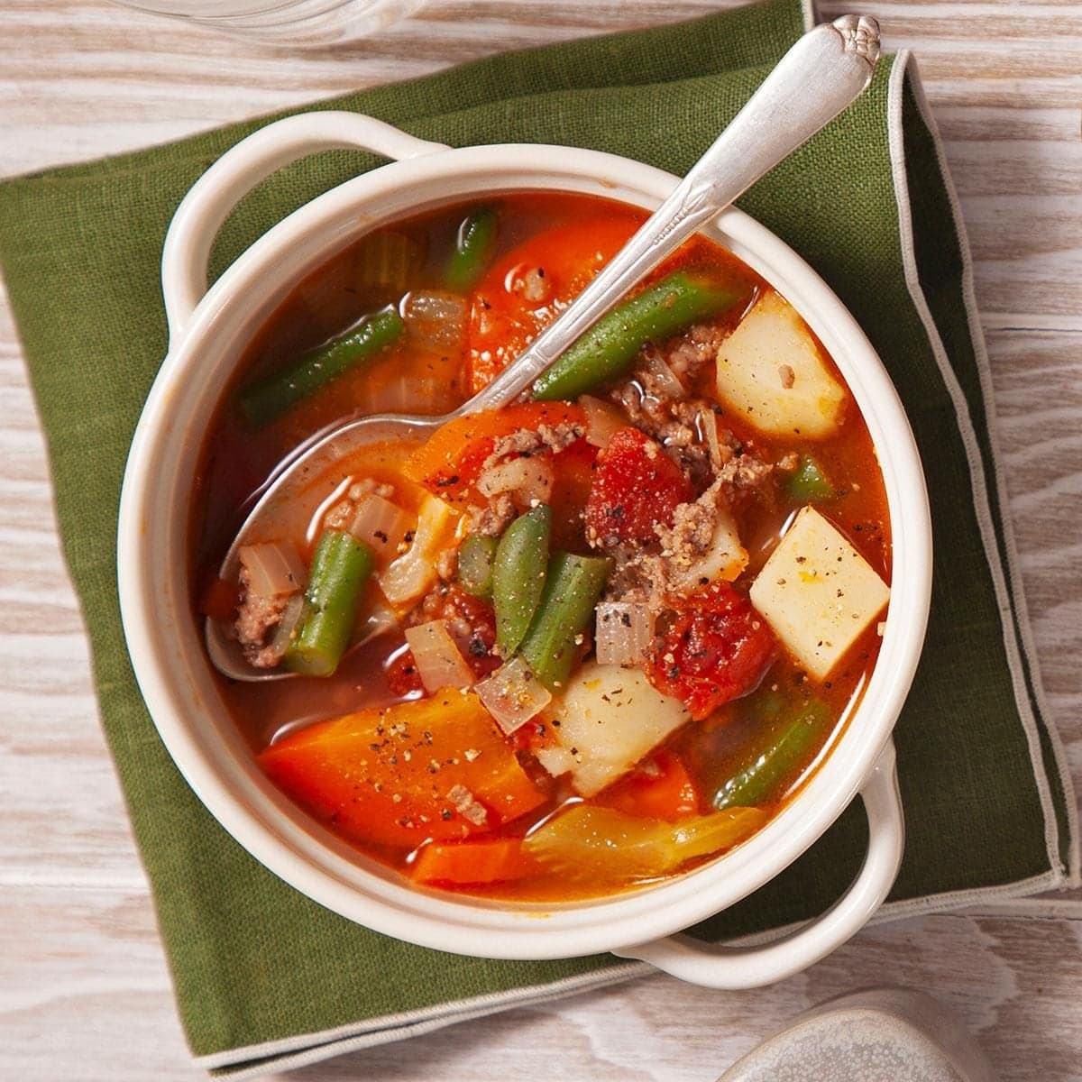 Hearty Hamburger Soup - Image
