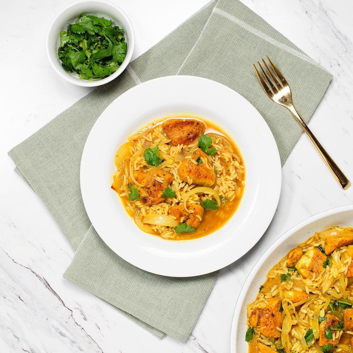 One-Pan Curry Chicken and Rice - Image