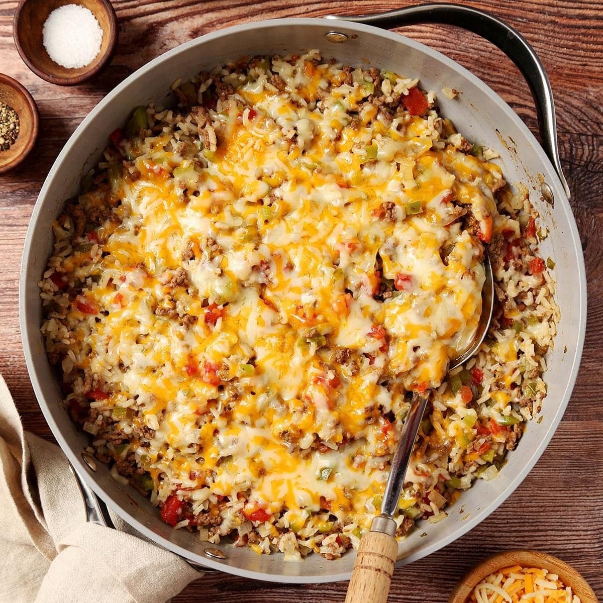 One-Skillet Southwest Beef and Rice - Image