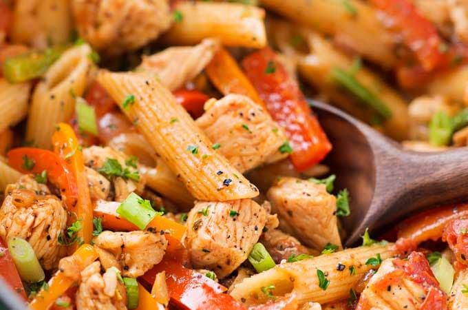 One-Pot Chicken Fajita Pasta - Image