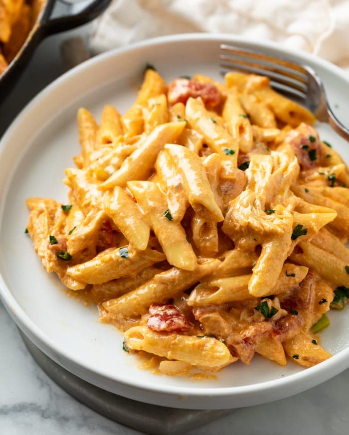 One-Skillet Buffalo Chicken Pasta - Image