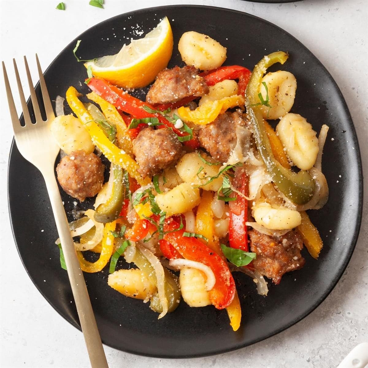 Sheet-Pan Gnocchi with Sausage and Peppers - Image