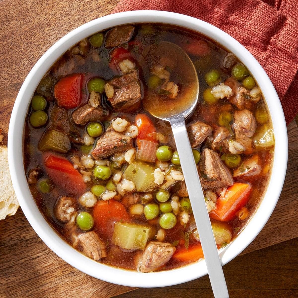 Hearty Beef and Barley Soup - Image