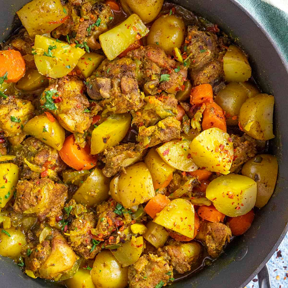 Big-Batch Jamaican Curry Chicken with Potatoes - Image