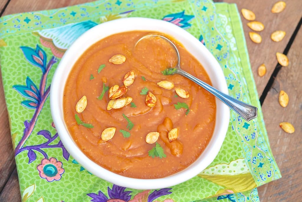 Big-Batch Curried Butternut Squash and Red Lentil Soup - Image