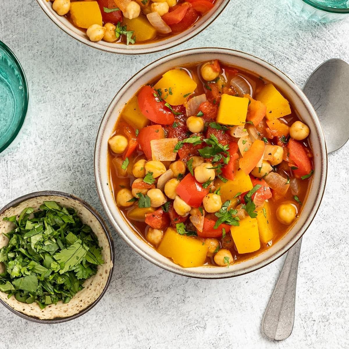 Big-Batch Moroccan Chickpea Stew with Butternut Squash - Image