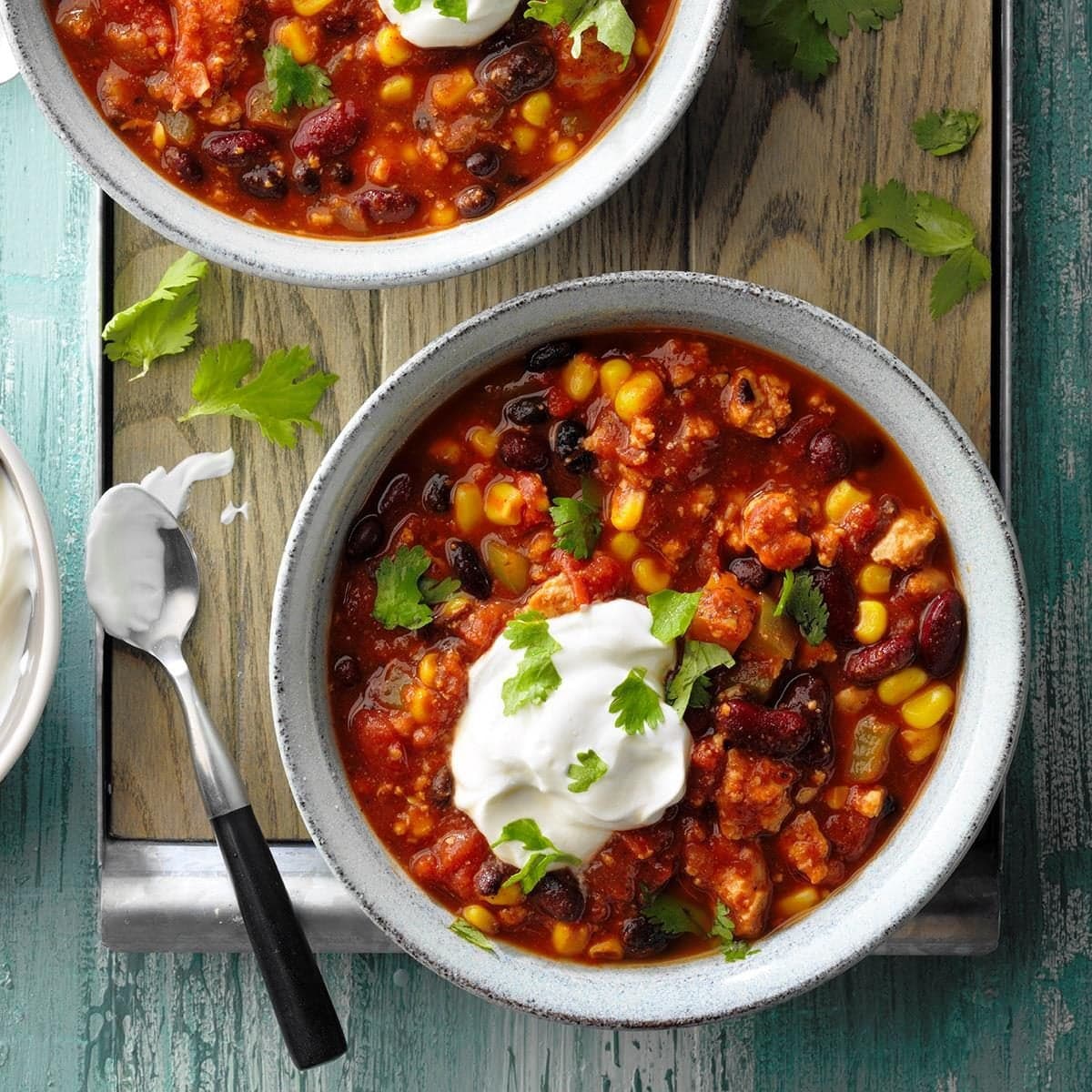 Big-Batch Slow-Cooker Turkey Chili - Image