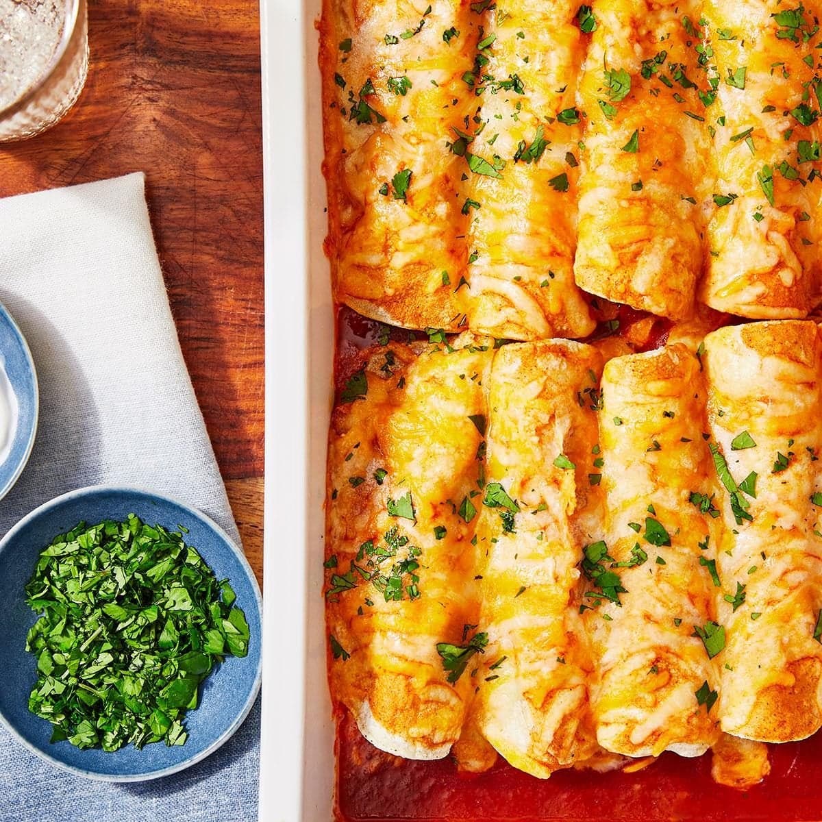 Smoky Sweet Potato and Black Bean Enchiladas - Image