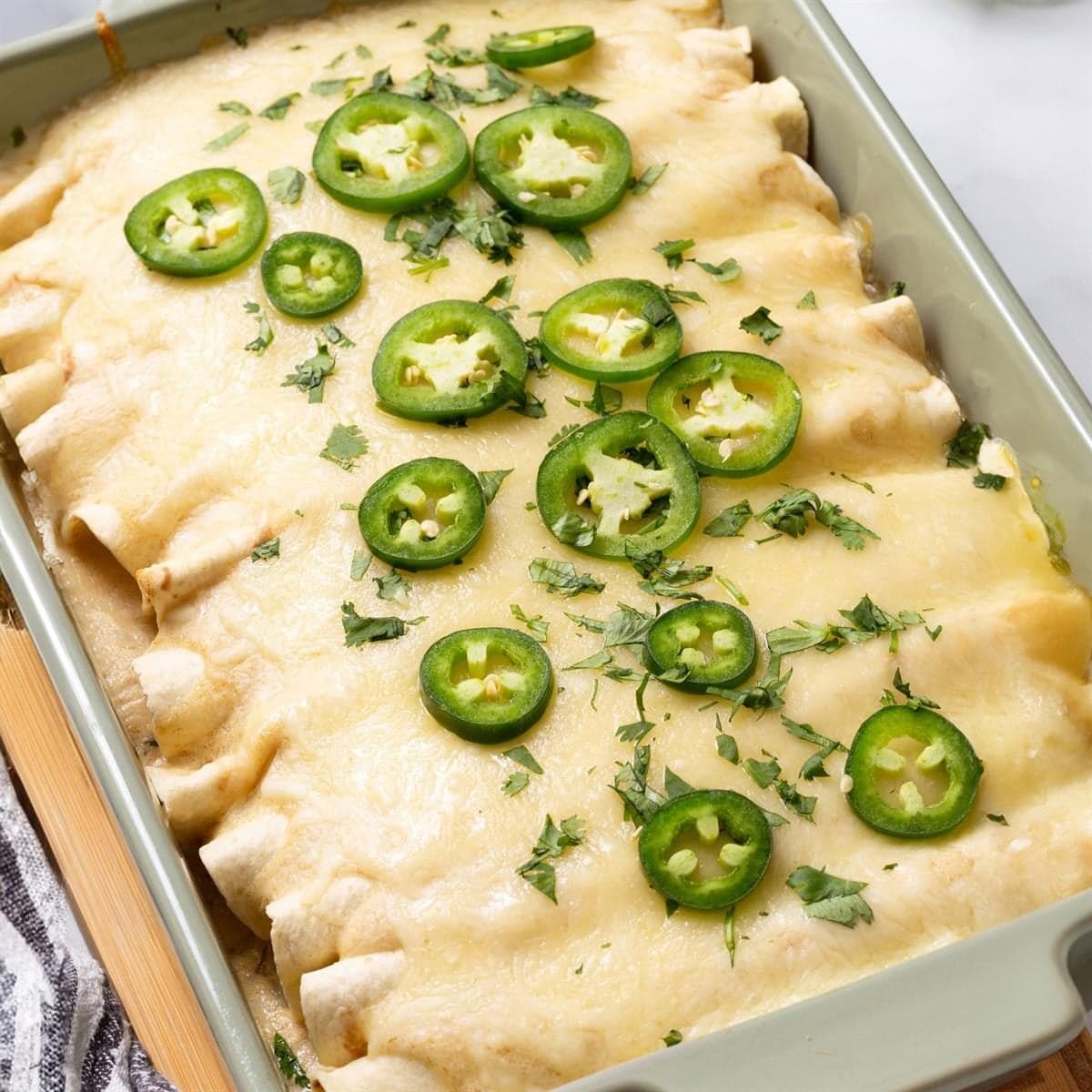 White Chicken Enchiladas - Image