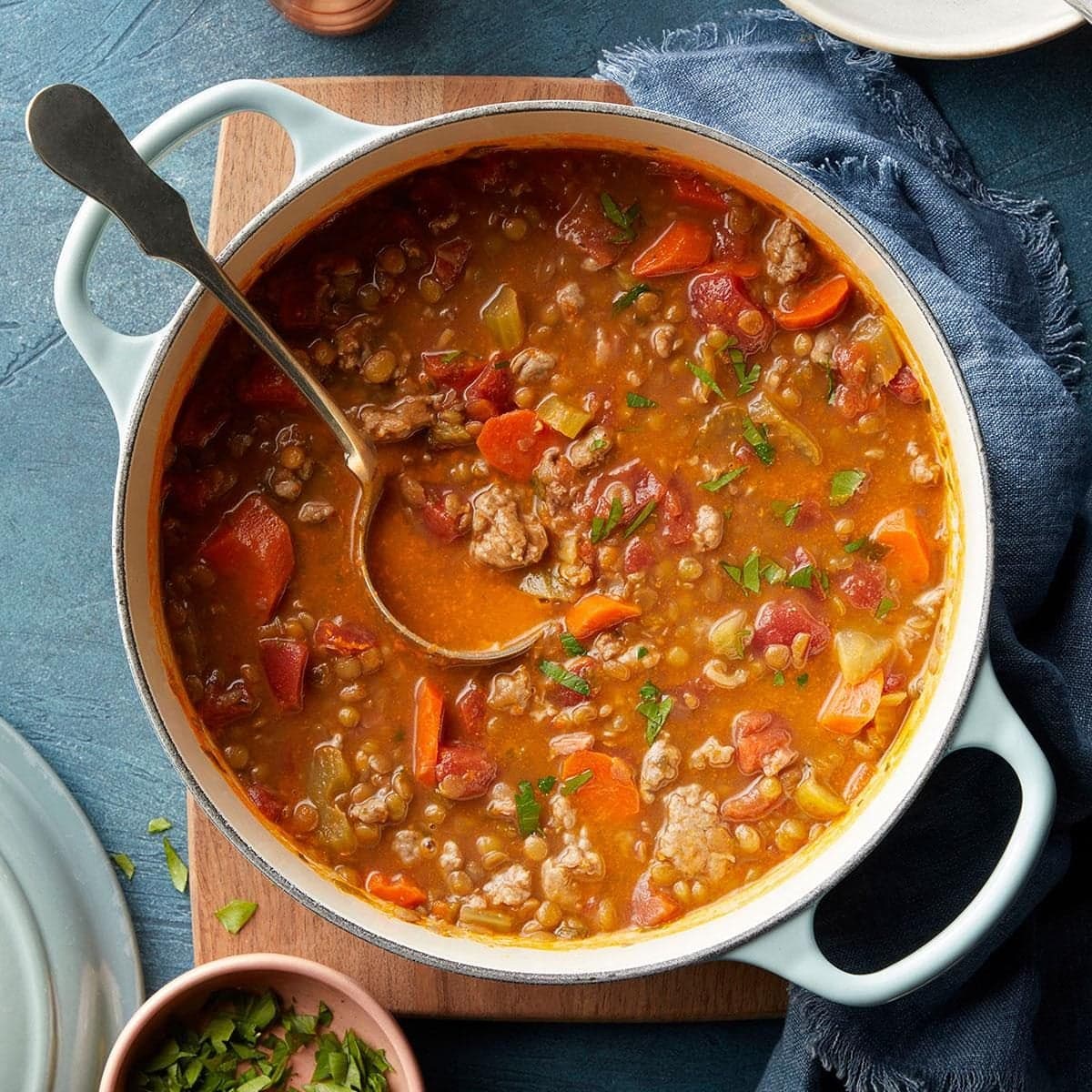 Big-Batch Ham and Lentil Soup