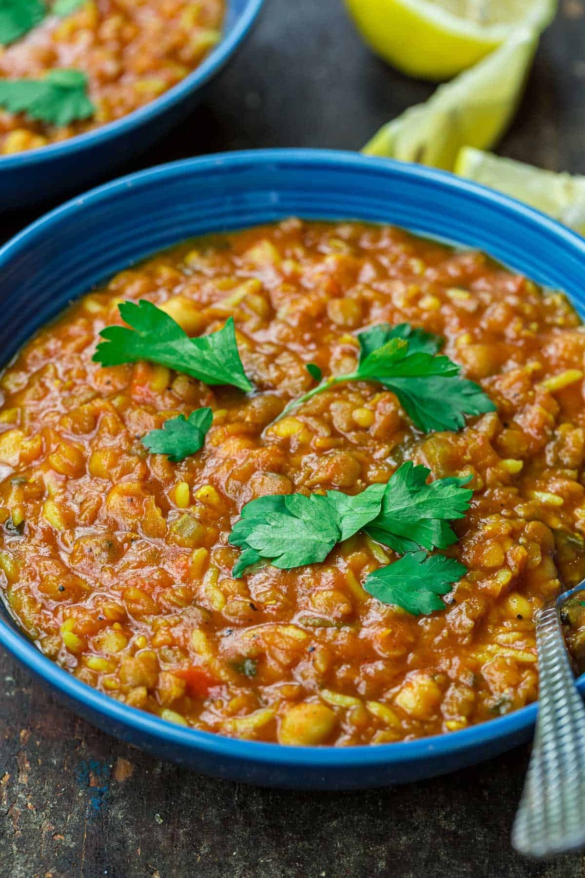 Moroccan Harira (Lentil and Chickpea Soup) - Image